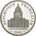 Frankreich, 100 Francs, Panthéon, 2001, Paris, BE, Silber, STGL, Gadoury:898a