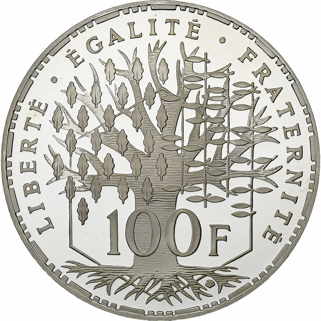 Frankreich, 100 Francs, Panthéon, 2001, Paris, BE, Silber, STGL, Gadoury:898a