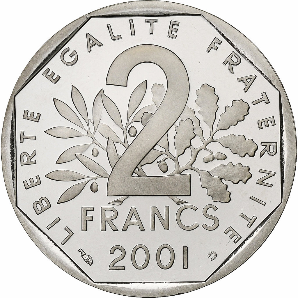 Coin, France, Semeuse, 2 Francs, 2001, Paris, BE, MS(65-70), Nickel, KM:942.2