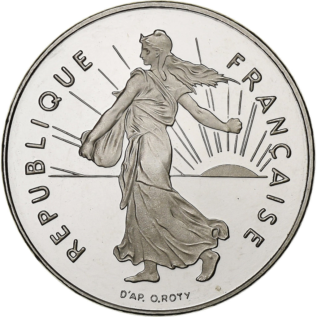 Coin, France, Semeuse, Franc, 2001, Paris, Proof / BE, MS(65-70), Nickel