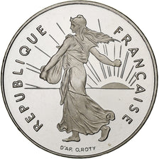 Coin, France, Semeuse, Franc, 2001, Paris, Proof / BE, MS(65-70), Nickel
