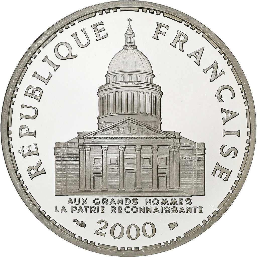 Coin, France, Panthéon, 100 Francs, 2000, Paris, Proof / BE, MS(65-70), Silver