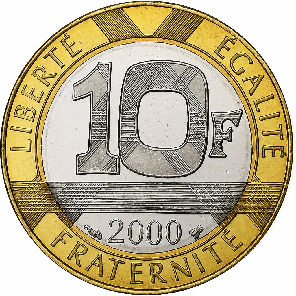 Moneta, Francja, Génie, 10 Francs, 2000, Paris, Proof / BE, MS(65-70)