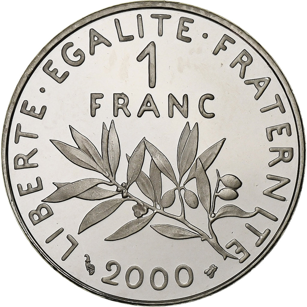 Coin, France, Semeuse, Franc, 2000, Paris, BE, MS(65-70), Nickel, KM:925.2