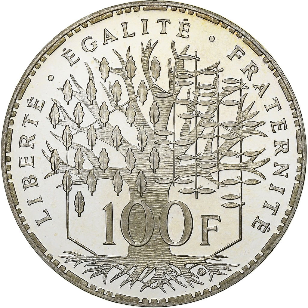 France, 100 Francs, Panthéon, 1998, Paris, Proof / BE, Silver, MS(64)