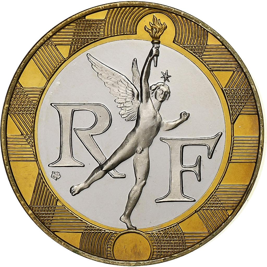 Moneta, Francja, Génie, 10 Francs, 1998, Paris, Proof / BE, MS(65-70)