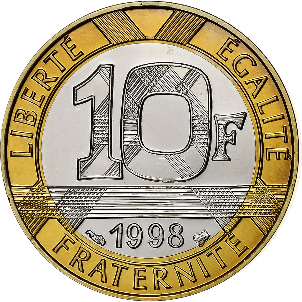 Moneta, Francja, Génie, 10 Francs, 1998, Paris, Proof / BE, MS(65-70)