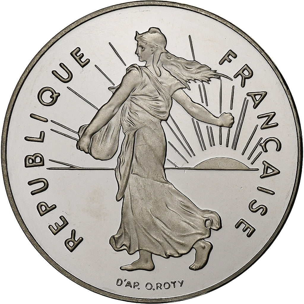 Moneta, Francja, Semeuse, 5 Francs, 1998, Paris, Proof / BE, MS(65-70), Nikiel
