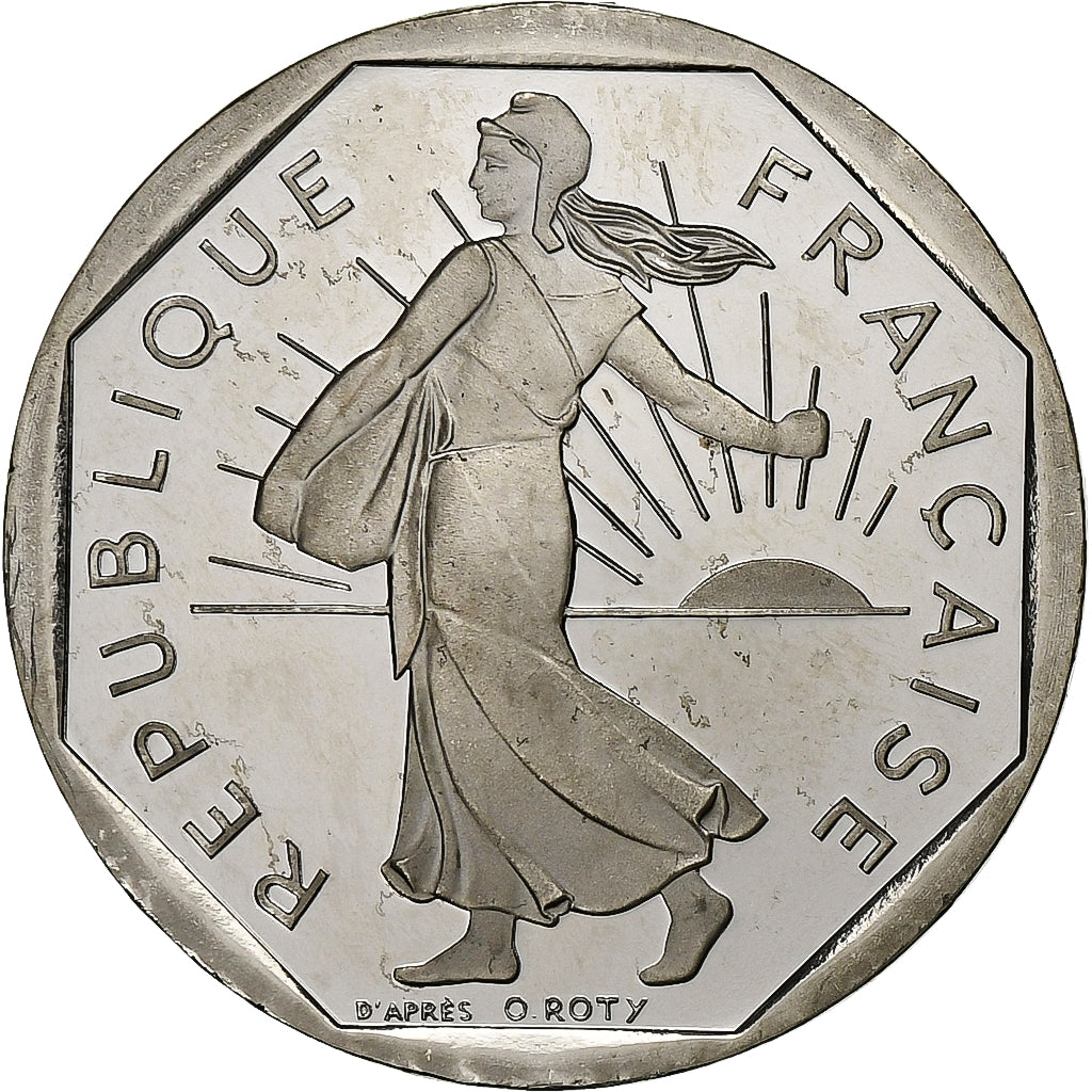 Frankreich, 2 Francs, Semeuse, 1998, Paris, Proof / BE, Nickel, UNZ+