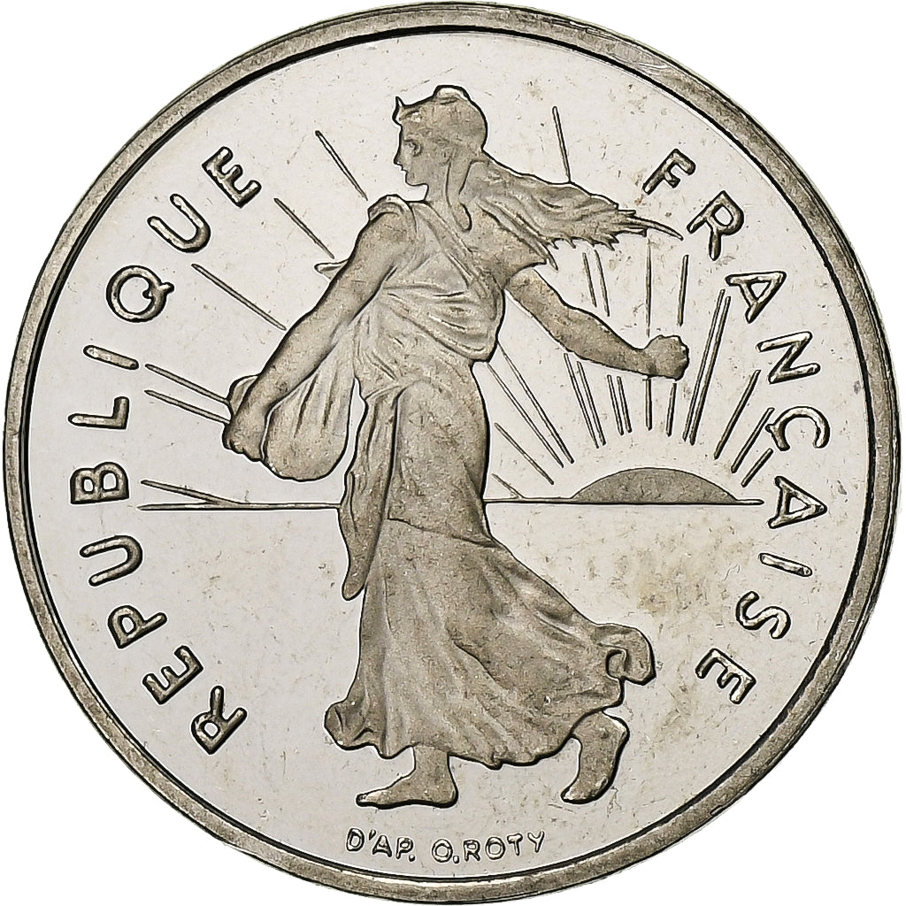 Münze, Frankreich, Semeuse, 1/2 Franc, 1998, Paris, Proof / BE, STGL, Nickel