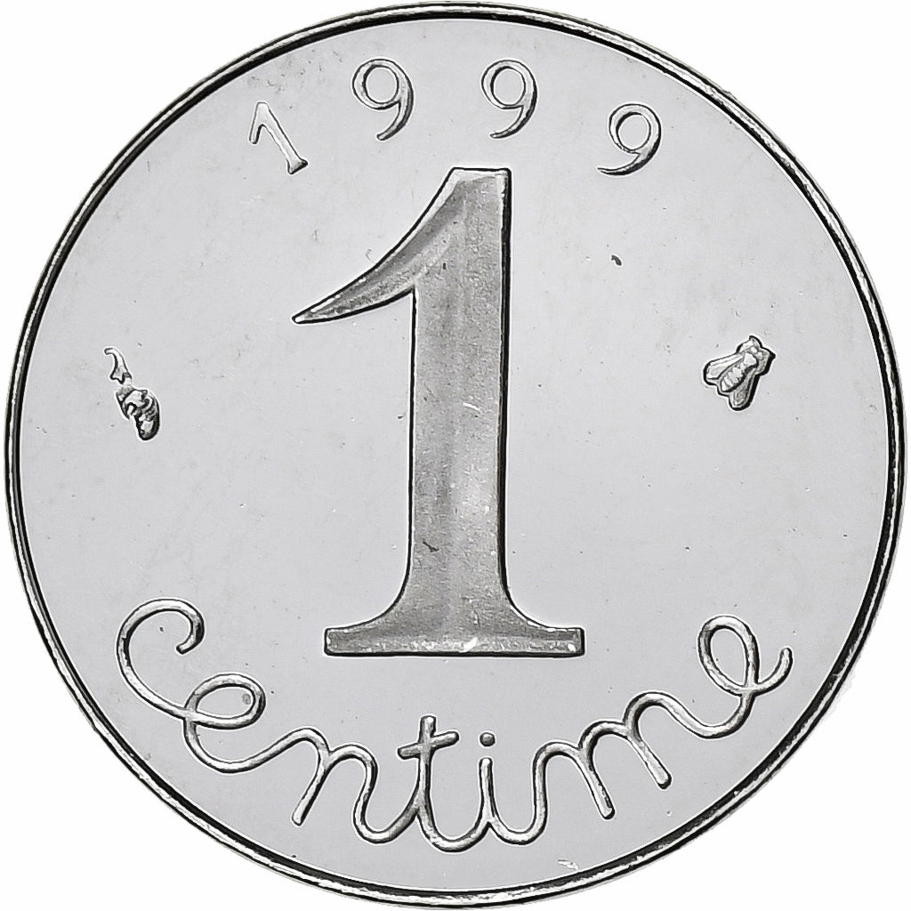 Münze, Frankreich, Épi, Centime, 1999, Paris, Proof / BE, STGL, Stainless