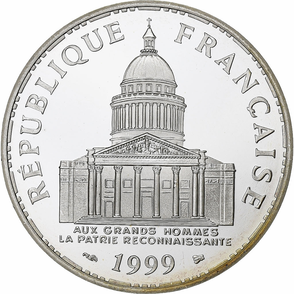 Frankreich, 100 Francs, Panthéon, 1999, Paris, BE, Silber, STGL, Gadoury:898a