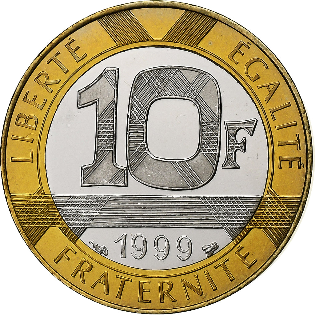 Moneta, Francja, Génie, 10 Francs, 1999, Paris, Proof / BE, MS(65-70)