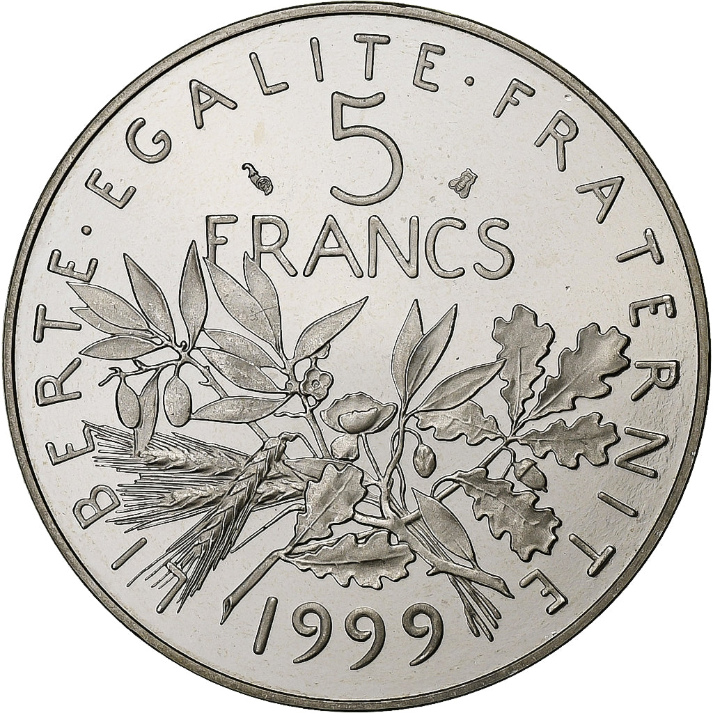 Coin, France, Semeuse, 5 Francs, 1999, Paris, BE, MS(65-70), Nickel Clad