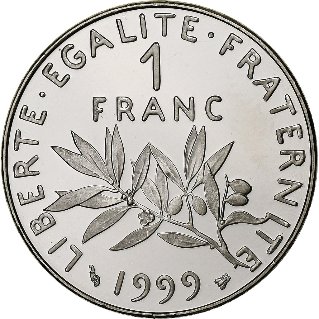 Münze, Frankreich, Semeuse, Franc, 1999, Paris, BE, STGL, Nickel, KM:925.2