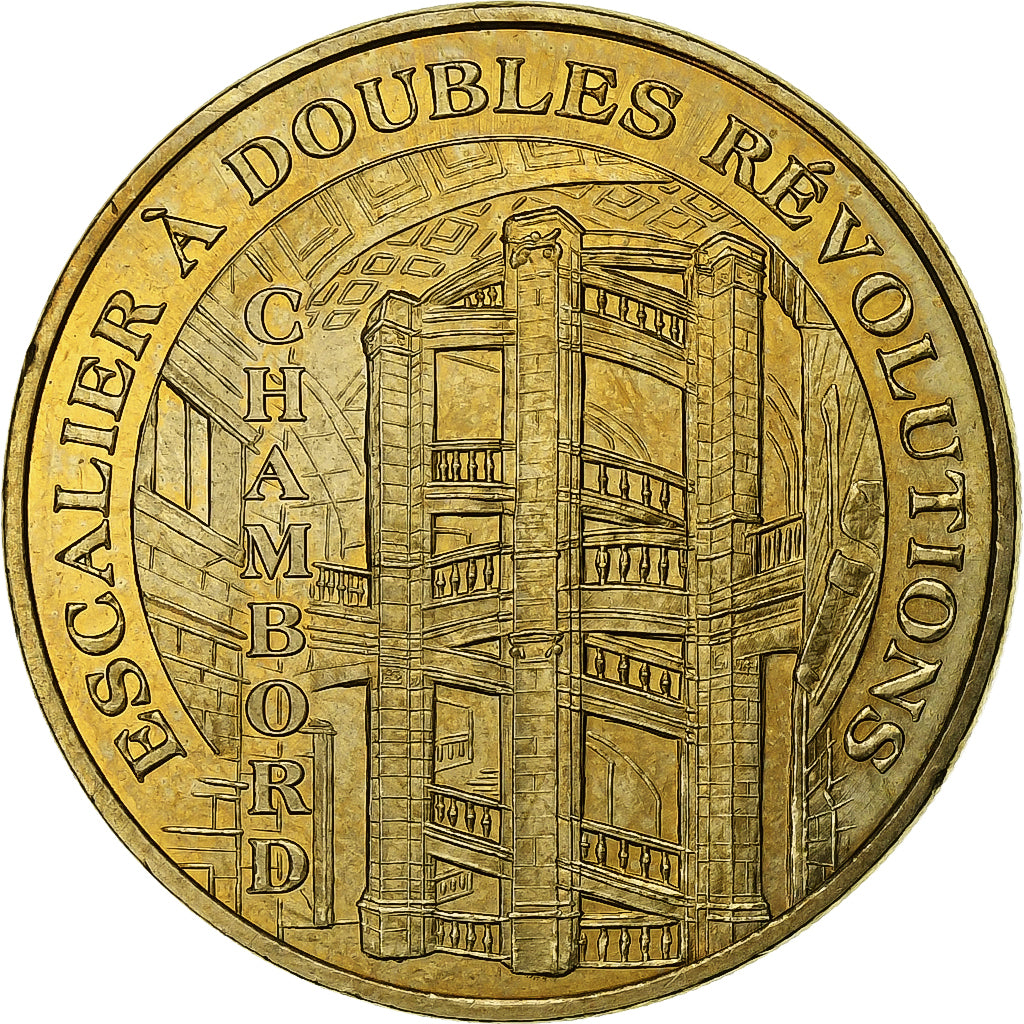 France, Jeton, Chambord - Escalier à doubles révolutions, 2009, Cupro-nickel