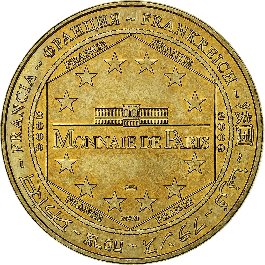 France, Jeton, Chambord - Escalier à doubles révolutions, 2009, Cupro-nickel