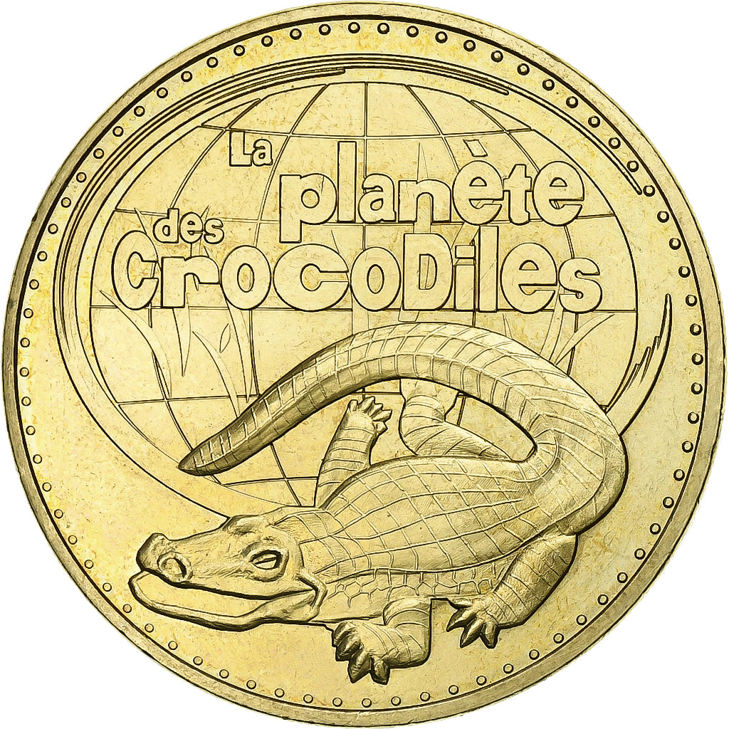 France, Jeton, Civaux- La planète des crocodiles, 2008, Cupro-nickel Aluminium