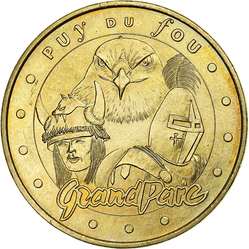 Francia, zeton, Puy du Fou, Grand Parc, 2009, Aluminio y cuproníquel, MDP, EBC
