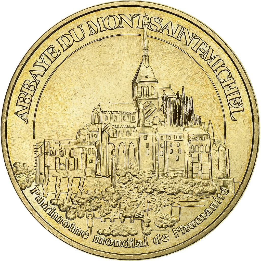 Frankreich, betaalpenning, Touristic token, Le-Mont-Saint-Michel - vue