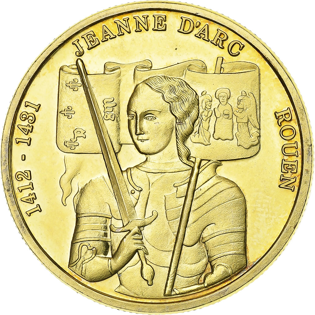 Francia, ficha, Rouen - Jeanne d'Arc - 1412-1431, Rame-nichel-alluminio