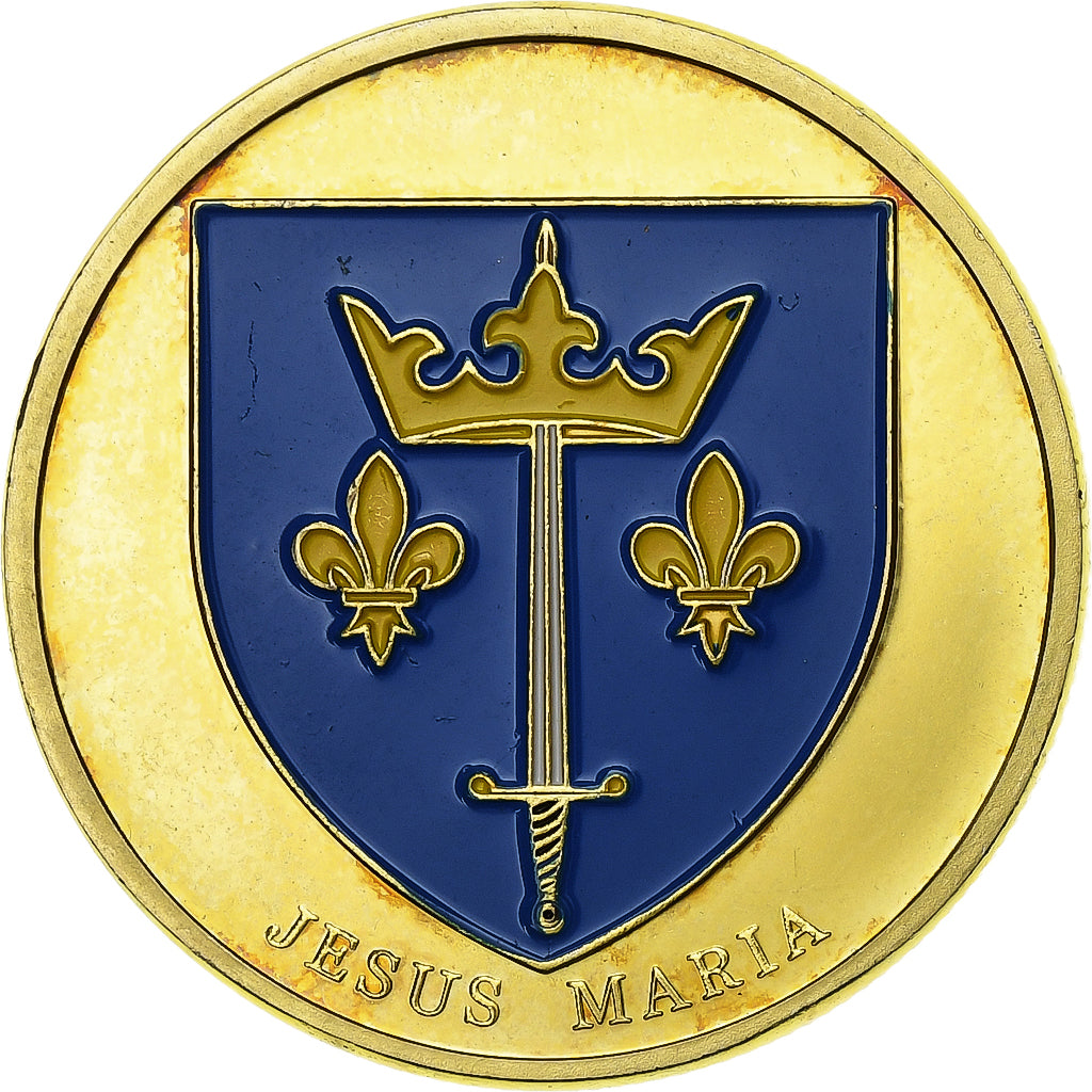 Francia, ficha, Rouen - Jeanne d'Arc - 1412-1431, Rame-nichel-alluminio