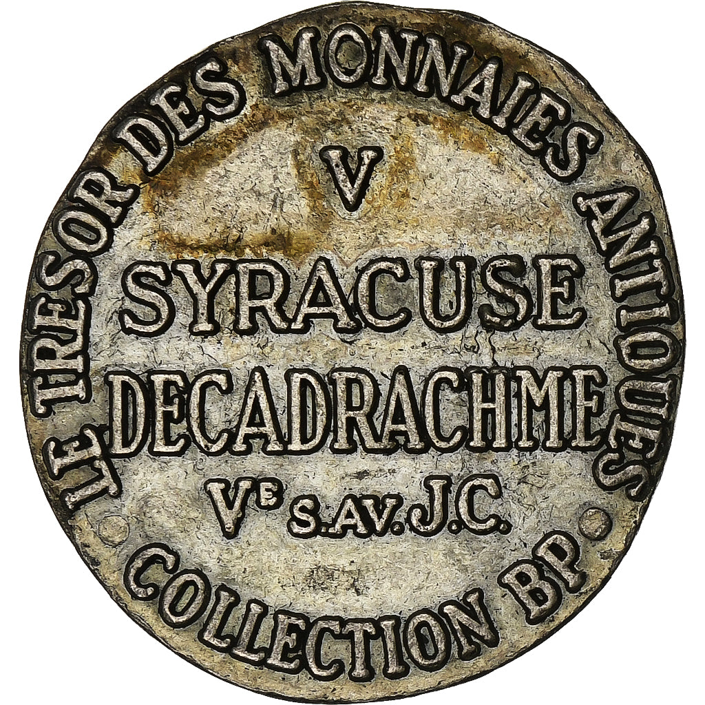 Francia, ficha, Collection BP, Décadrachme, Syracuse, Rame, SPL-