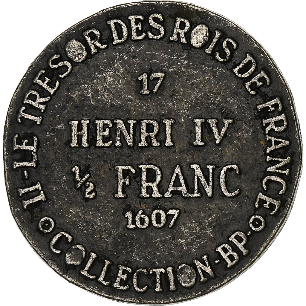 Francia, Token, Collection BP, Demi Franc Henri IV, History, SPL-, Rame