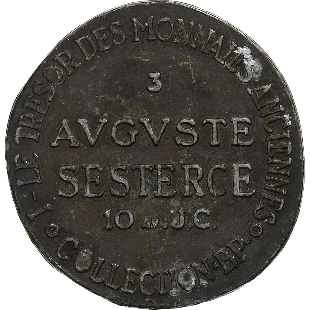 France, Token, Collection BP, Sesterce d'Auguste, AU(55-58), Copper