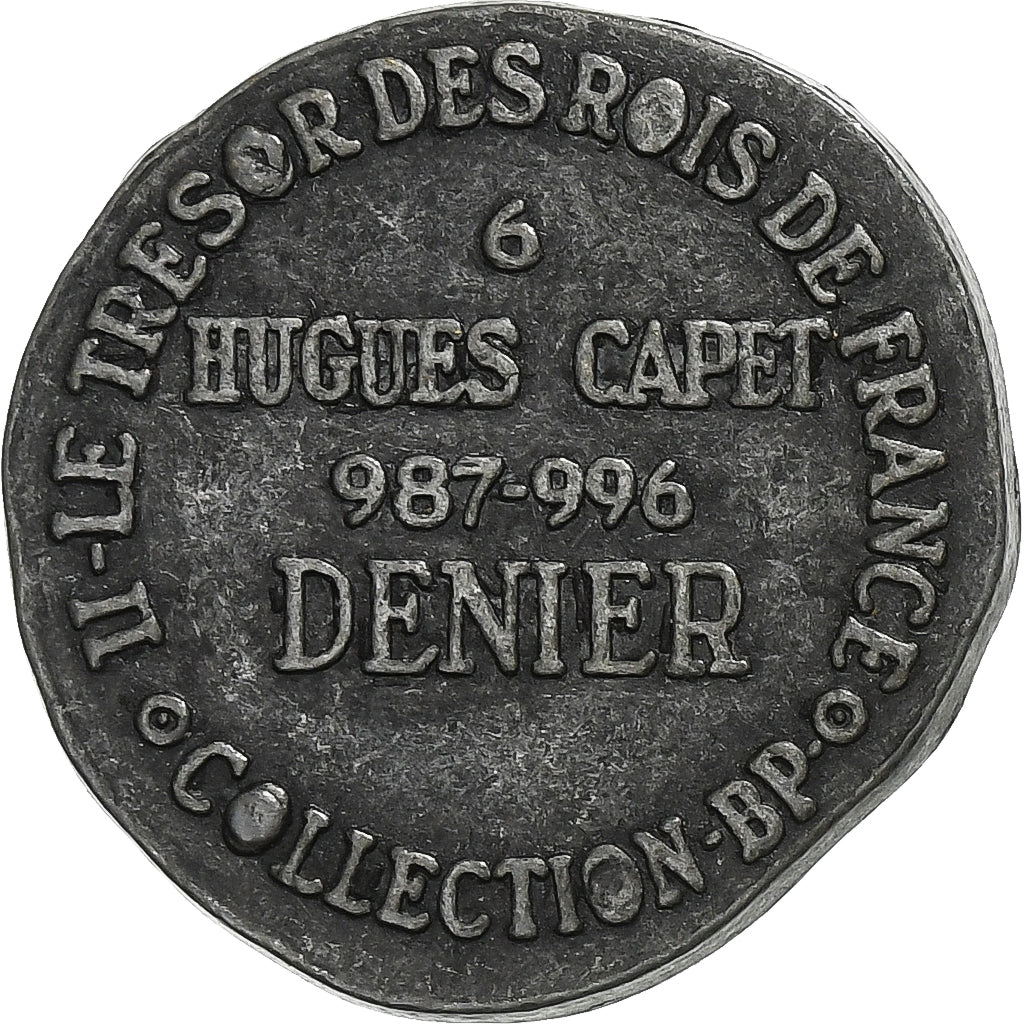 Frankreich, Token, Collection BP, Denier Hugues Capet, History, VZ, Kupfer