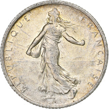 Coin, France, Semeuse, Franc, 1915, Paris, AU(55-58), Silver, KM:844.1