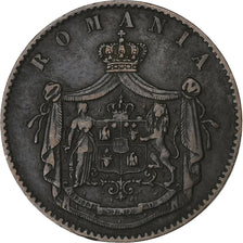 Romania, Carol I, 5 Bani, 1867, Copper, EF(40-45), KM:3.1