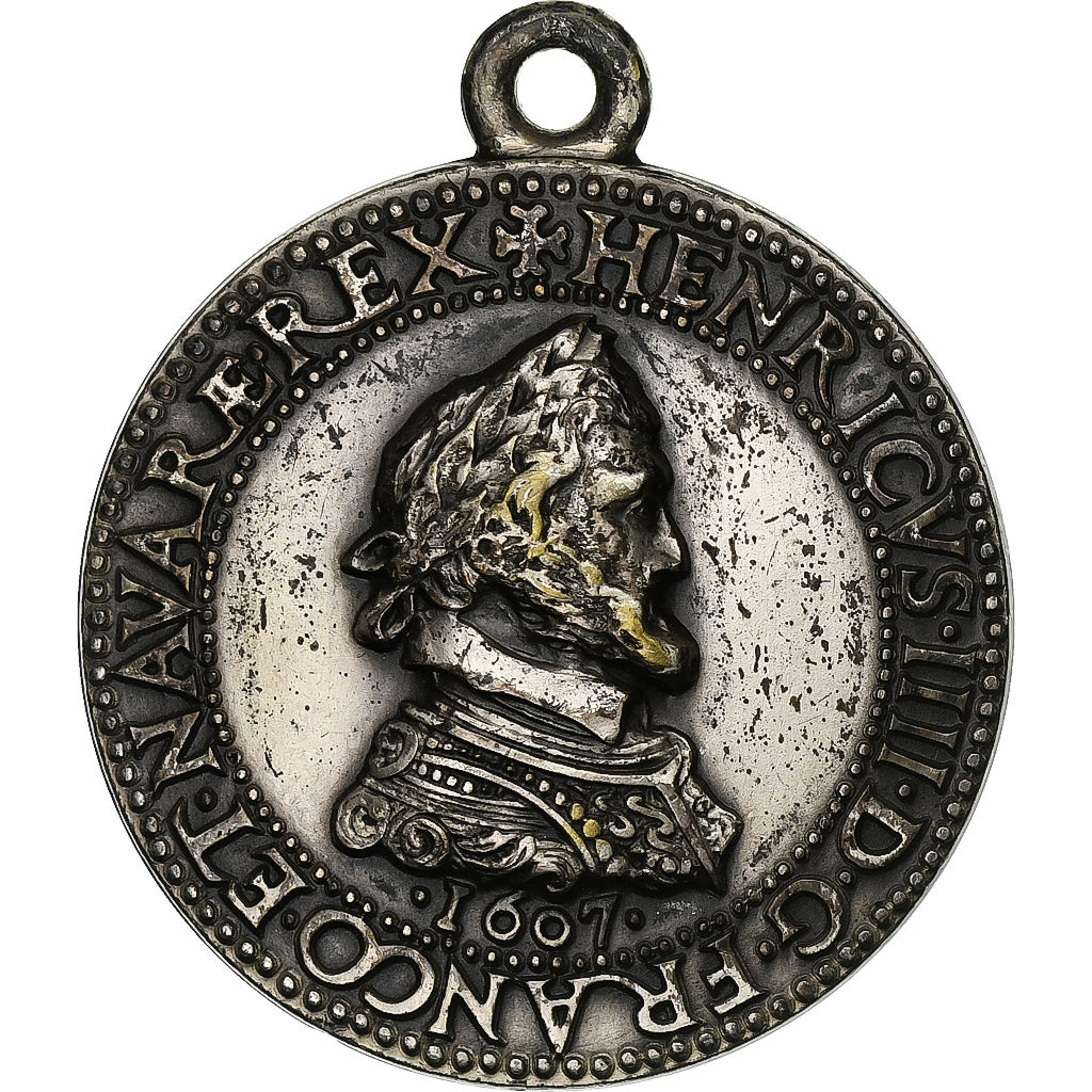 Frankreich, Medaille, Henri IV, Silvered Metal, S+