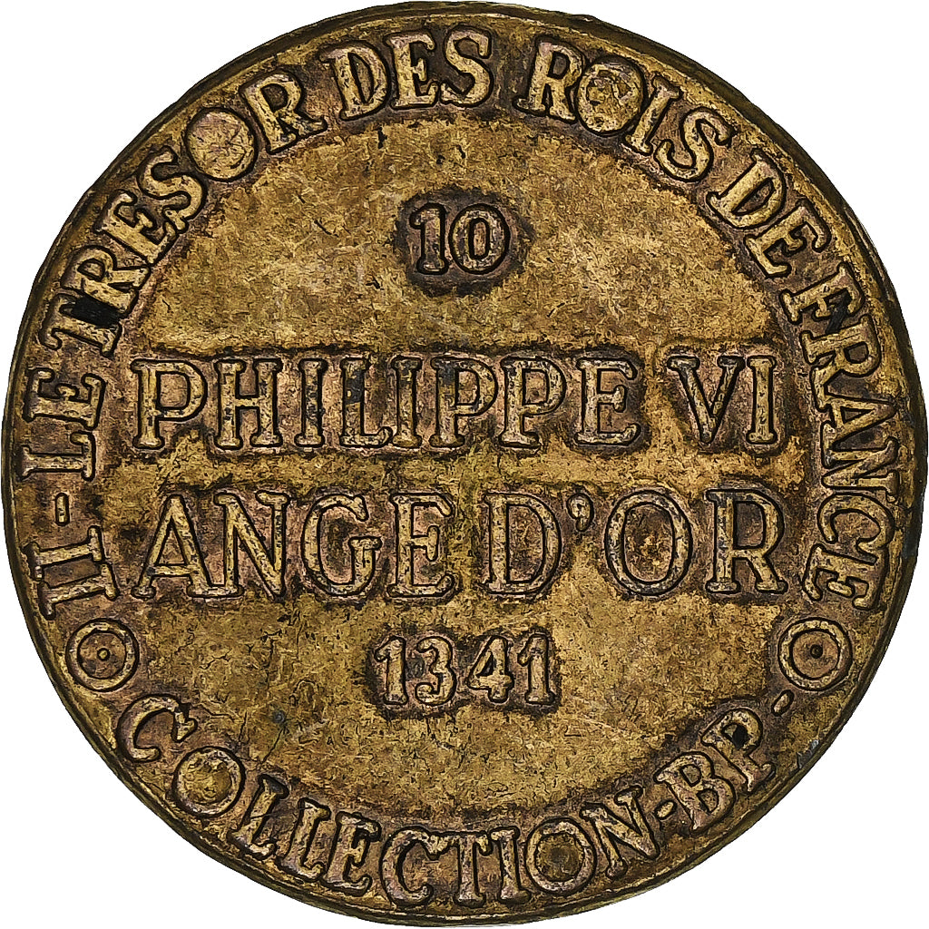 France, Token, Collection BP, Ange d'Or, Philippe VI, Copper, AU(50-53)
