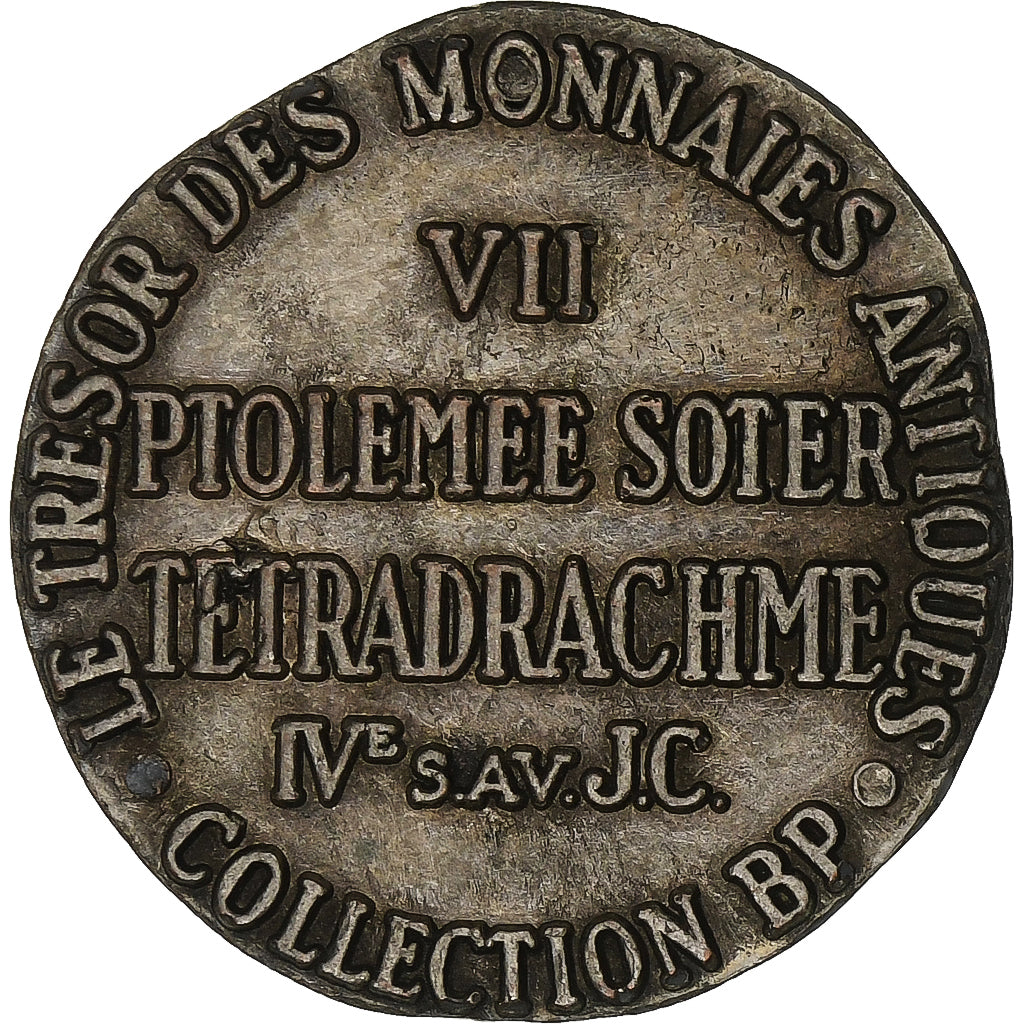 Francia, ficha, Collection BP, Tetradrachme Ptolémée Soter, Rame, BB+