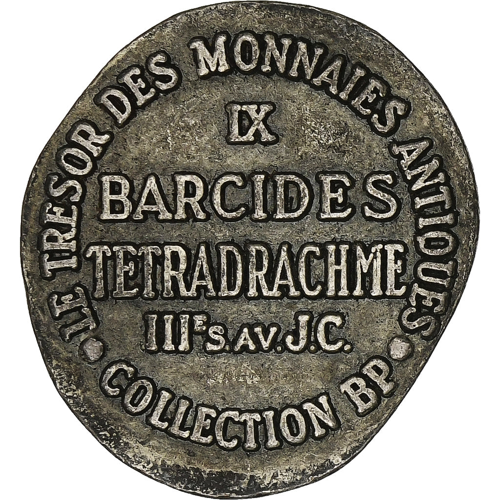 Francia, ficha, Collection BP, Tétradrachme Barcides, Rame, BB+