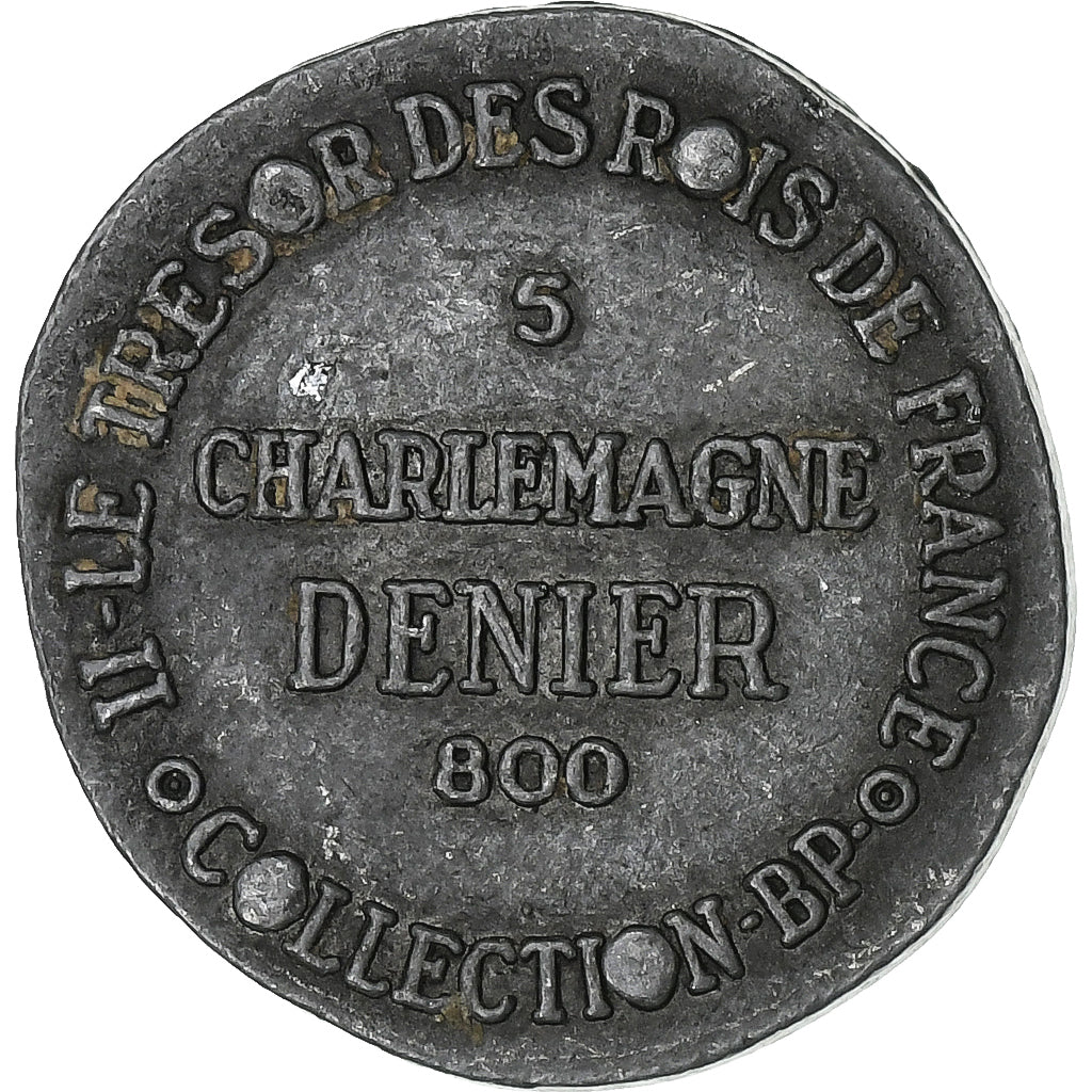 France, Token, Collection BP, Denier de Charlemagne, History, AU(55-58), Copper