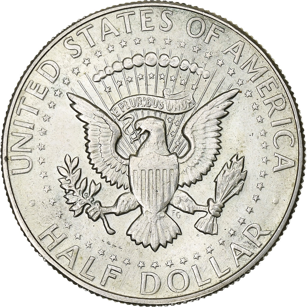 Stati Uniti, Half Dollar, Kennedy, 1966, Philadelphia, Argento, BB+, KM:202a