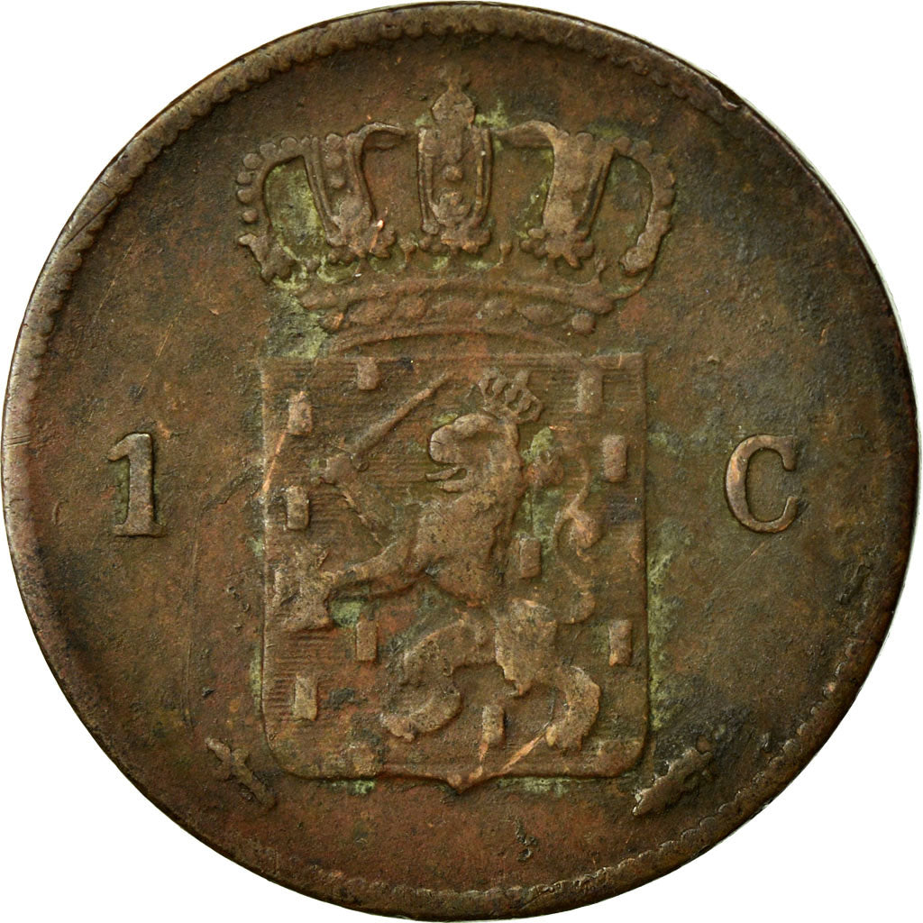 Coin, Netherlands, William III, Cent, 1861, VF(20-25), Copper, KM:100