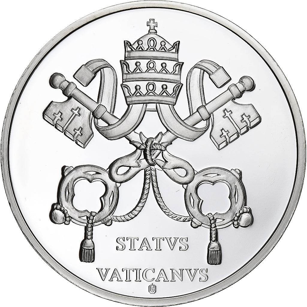 Vaticano, medalha, Le Pape Pie XI, Prata Cromada a Cobre, MS(65-70)
