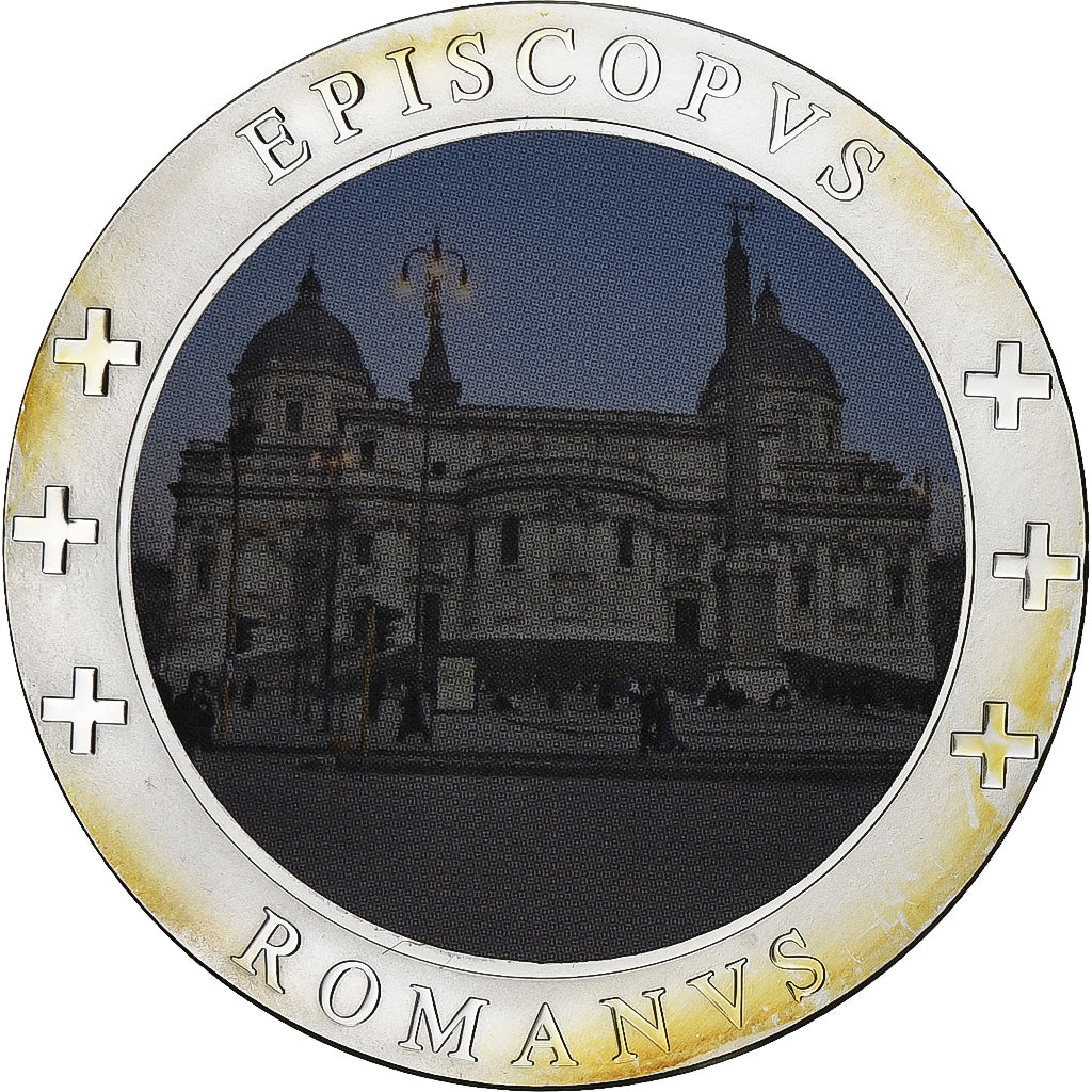 Watykan, medal, Episcopus Romanus, Miedź platerowana srebrem, MS(65-70)