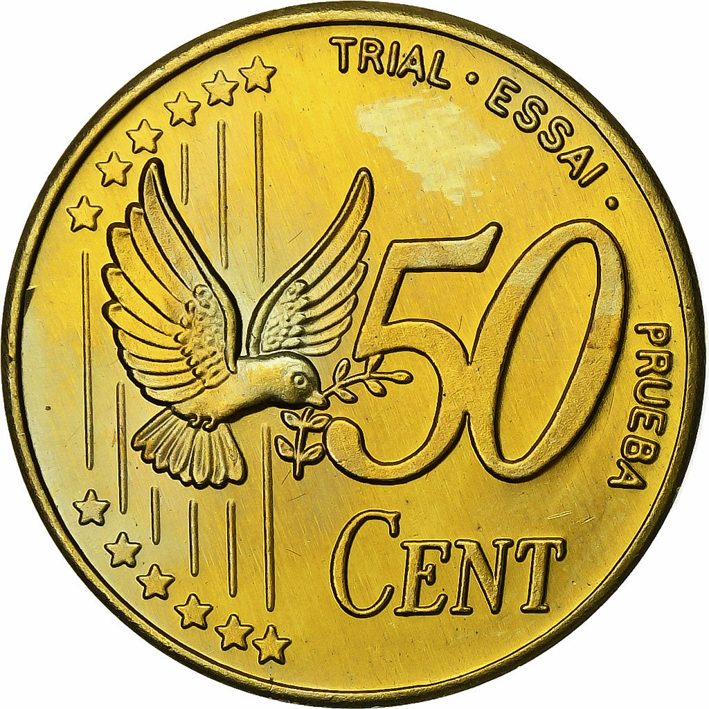 Regno Unito, Fantasy euro patterns, 50 Euro Cent, 2002, SPL, Ottone