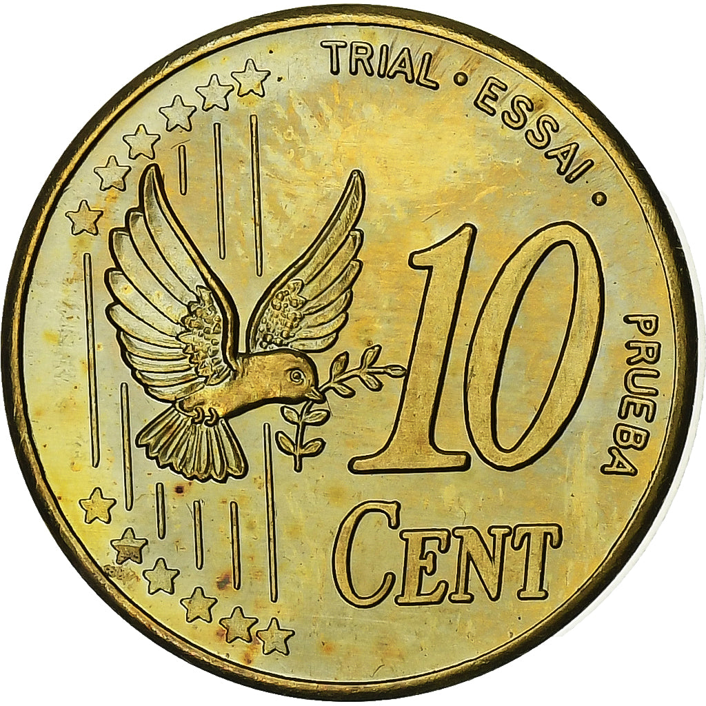 Danemark, Fantasy euro patterns, 10 Euro Cent, 2002, SPL, Laiton