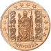 Andorre, 2 Euro Cent, 2003, unofficial private coin, FDC, Cuivre