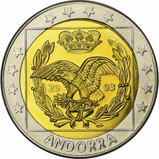Andorra, Fantasy euro patterns, 2 Euro, 2003, MS(65-70), Bi-Metallic