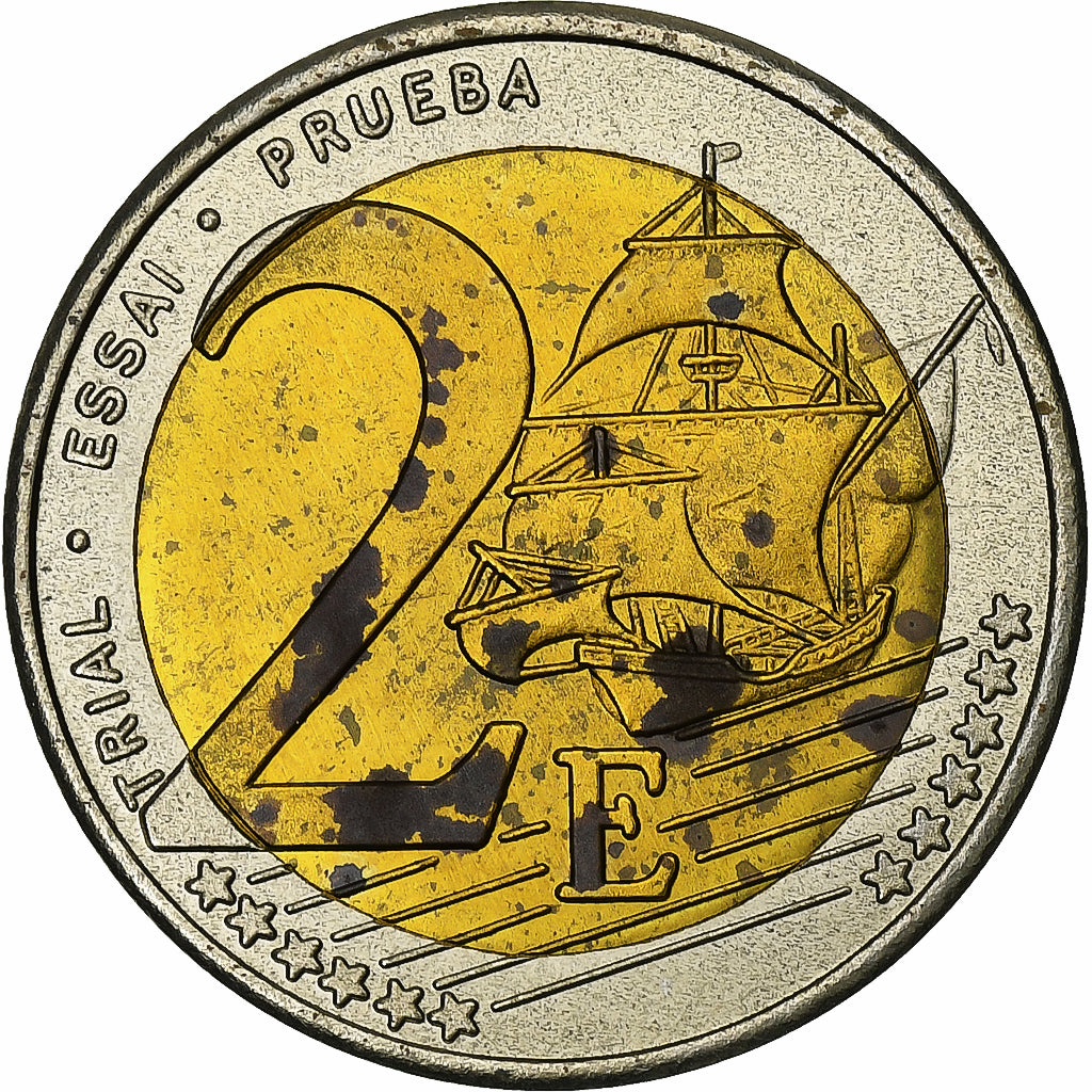 Reino Unido, 2 Euro, Fantasy euro patterns, 2002, Bimetálico, EBC+