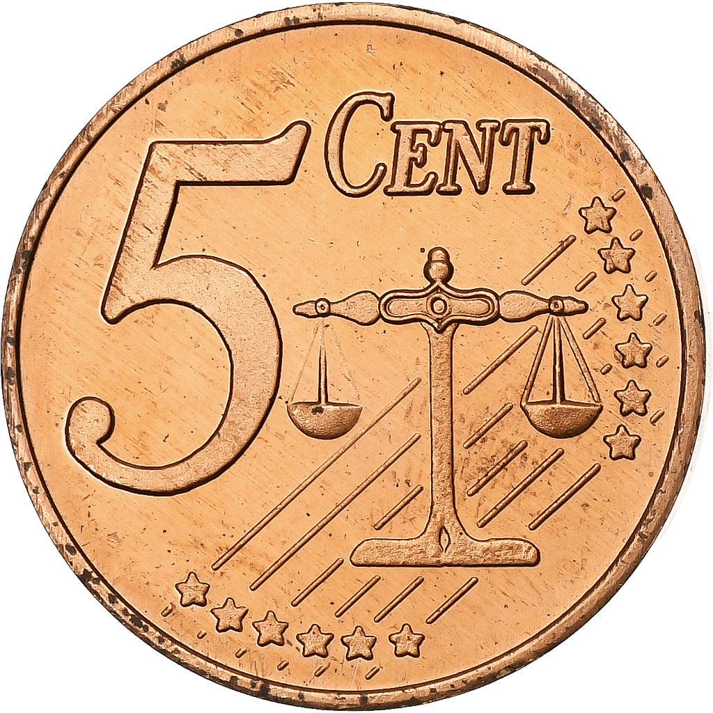 Reino Unido, 5 Euro Cent, Fantasy euro patterns, 2002, Aço Cromado a Cobre