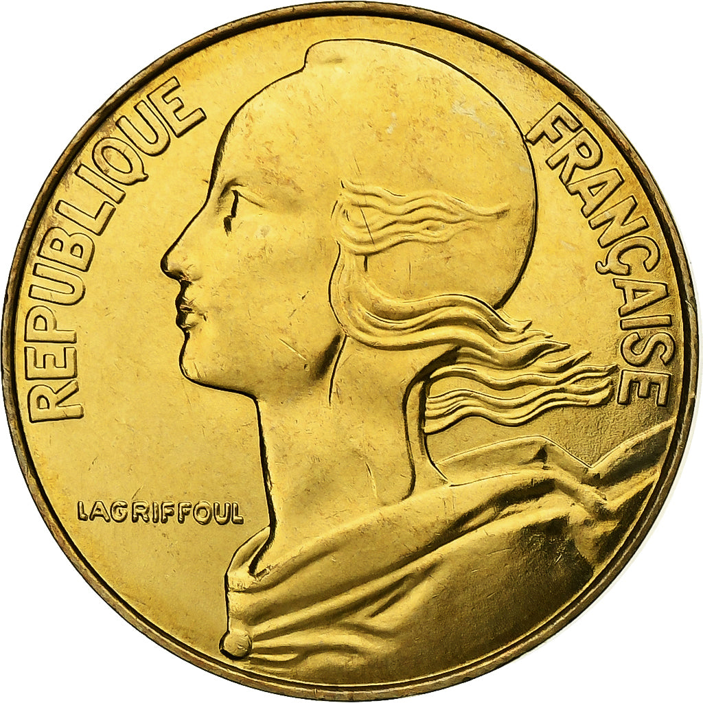 Munten, Frankrijk, Marianne, 20 Centimes, 1998, Paris, BU, FDC, Aluminum-Bronze
