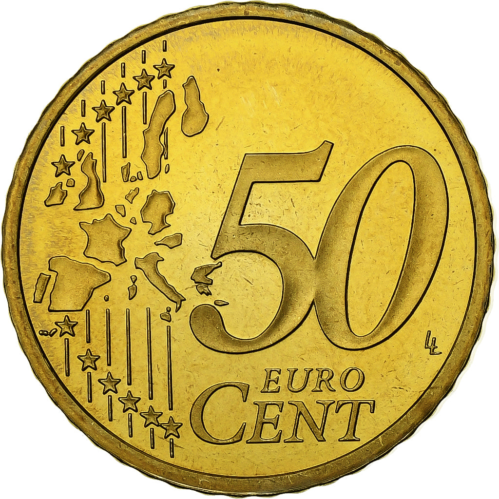 France, 50 Euro Cent, 2003, BE, MS(65-70), Brass, KM:1287
