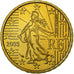 France, 10 Euro Cent, 2003, BE, MS(65-70), Brass, KM:1285